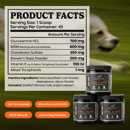 Free Range Joint Supplement For Dogs